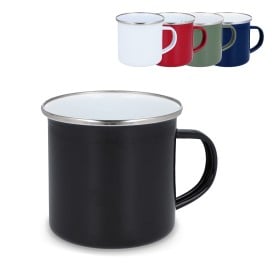 Emaille mok 350ml - enamelled carbon steel