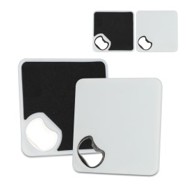 R-ABS onderzetter met flesopener - multifunctioneel - antislip schuimlaag