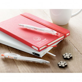 Note rpet a5 notitieboek met RPET omslag-Rood