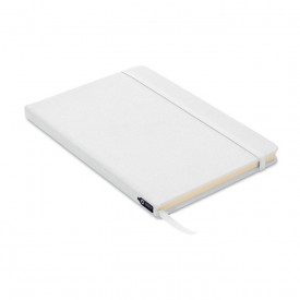 Note rpet a5 notitieboek met RPET omslag-Wit