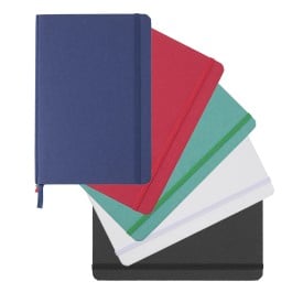 Otto notitieboek - A5 - gerecycled karton - 80 vellen - gelinieerd - elastiek en leeslint