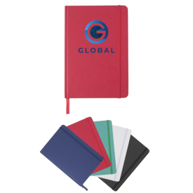 Otto notitieboek - A5 - gerecycled karton - 80 vellen - gelinieerd - elastiek en leeslint