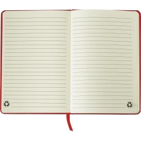 Otto notitieboek - A5 - gerecycled karton - 80 vellen - gelinieerd - elastiek en leeslint