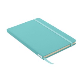 A5 notitieboek - rPET - 600D - 80 vellen - gelinieerd-Turkoois