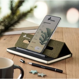 A5 notitieboek telefoonhouder-Donker marinegroen