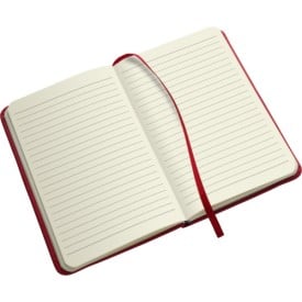 Eva notitieboek - A5 - PU - 96 vellen - gelinieerd - elastieksluiting en lint
