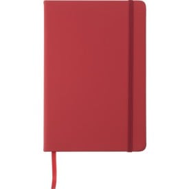 Eva notitieboek - A5 - PU - 96 vellen - gelinieerd - elastieksluiting en lint