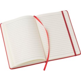 Eva notitieboek - A5 - PU - 96 vellen - gelinieerd - elastieksluiting en lint