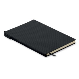 A5 PU notitieboek met pen-Zwart