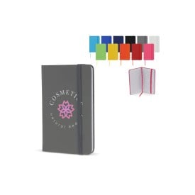 Flow notitieboek - A6 - PU - 96 vellen - gelinieerd - bijpassende elastische band en lint