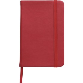 Dita notitieboek - A6 - PU - 96 vellen - gelinieerd - elastieksluiting en lint