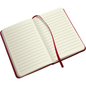Dita notitieboek - A6 - PU - 96 vellen - gelinieerd - elastieksluiting en lint