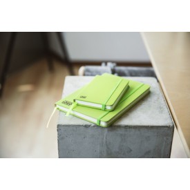 Dita notitieboek - A6 - PU - 96 vellen - gelinieerd - elastieksluiting en lint