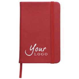Dita notitieboek - A6 - PU - 96 vellen - gelinieerd - elastieksluiting en lint