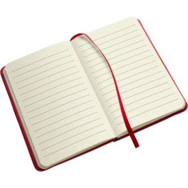 Dita notitieboek - A6 - PU - 96 vellen - gelinieerd - elastieksluiting en lint