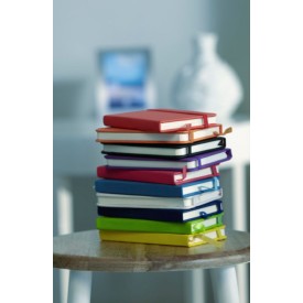 Dita notitieboek - A6 - PU - 96 vellen - gelinieerd - elastieksluiting en lint