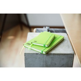 Dita notitieboek - A6 - PU - 96 vellen - gelinieerd - elastieksluiting en lint