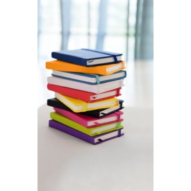 Dita notitieboek - A6 - PU - 96 vellen - gelinieerd - elastieksluiting en lint