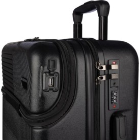 Ulf handbagage koffer - 54 x 40 x 24 cm - cijferslot - 3 standen handgreepsysteem - USB poort