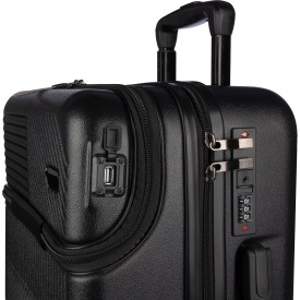Ulf handbagage koffer - 54 x 40 x 24 cm - cijferslot - 3 standen handgreepsysteem - USB poort