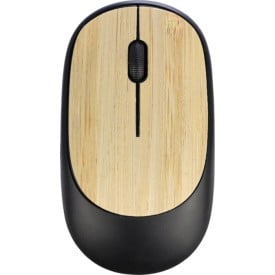 Eileen muis - ABS en bamboe - draadloos - 2.4 GHz - inclusief batterij