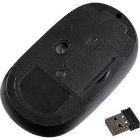 Eileen muis - ABS en bamboe - draadloos - 2.4 GHz - inclusief batterij