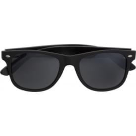 Jaxon zonnebril - ABS met bamboe pootjes - UV400 - in polyester hoes