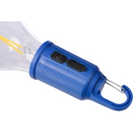 Dalton gloeilamp - ABS - 60 lumen - metalen clip - 3 lichtstanden