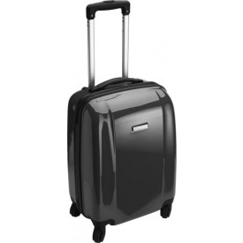 ABS Trolley 4 wielen diverse opties-Zwart-Zonder opdruk