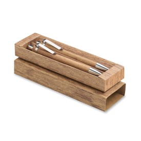 Acaciahout pen- en potloodset