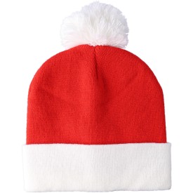 Acryl gebreide muts Eleni-Rood
