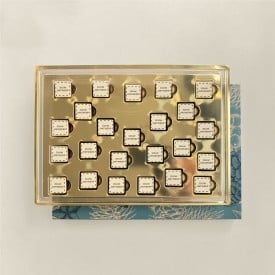 Adventskalender Kerst - melk - 34x24cm - personaliseerbaar