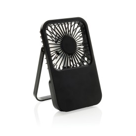 Aervina RCS rplastic herlaadbare bureauventilator-Zwart