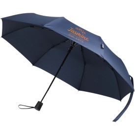 Agnes 21" opvouwbare paraplu met automatische opening van RPET-Marineblauw
