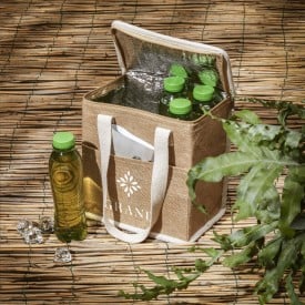 Koeltas shopper 8 L - katoen - schouderband