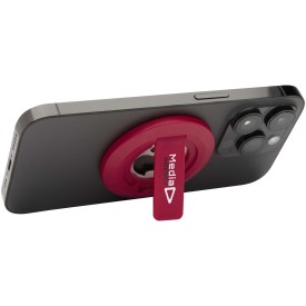 Ain magnetische telefoonstandaard van gerecycled plastic met flesopener -Rood
