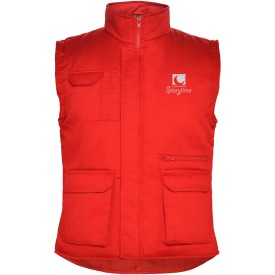 Almanzor multifunctionele werkbodywarmer met hoge kraag-Rood
