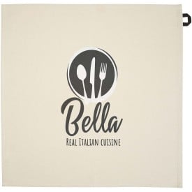 Alora keukenhanddoek van 200 g/m² gerecycled katoen-Zwart