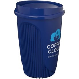Alto beker 350ml - gerecycled kunststof - enkelwandig - isolerende ribbels