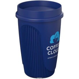 Alto beker 350ml - gerecycled kunststof - enkelwandig - 360° klepdeksel