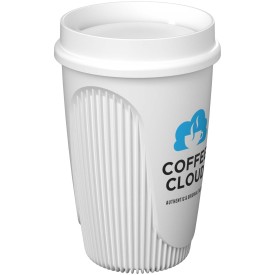 Alto 350 ml beker met 360° deksel-Wit