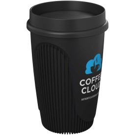 Alto 350 ml beker met 360° deksel-Zwart