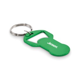 Alu sleutelhanger flesopener-Groen