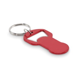 Alu sleutelhanger flesopener-Rood