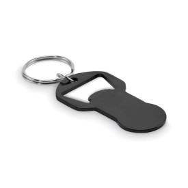 Alu sleutelhanger flesopener-Zwart