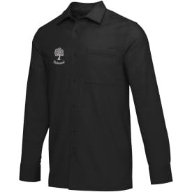 Alum corduroy uniseks overhemd-Zwart