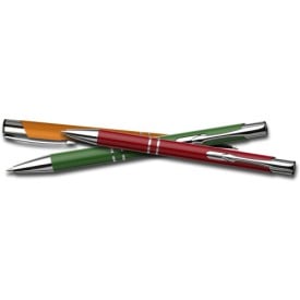 Albacete balpen - aluminium - blauwe inkt