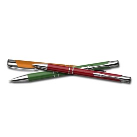Albacete balpen - aluminium - blauwe inkt