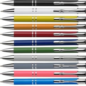 Albacete balpen - aluminium - blauwe inkt