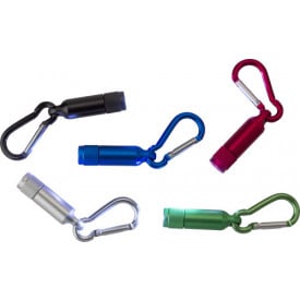 Tracy mini-zaklamp - aluminium - LED - sleutelhanger